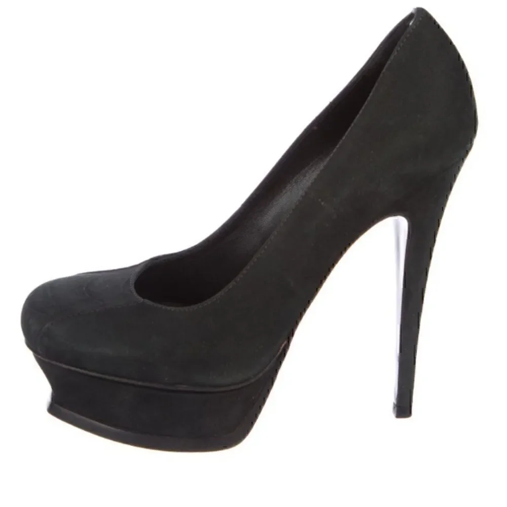 Yves Saint Laurent black suede